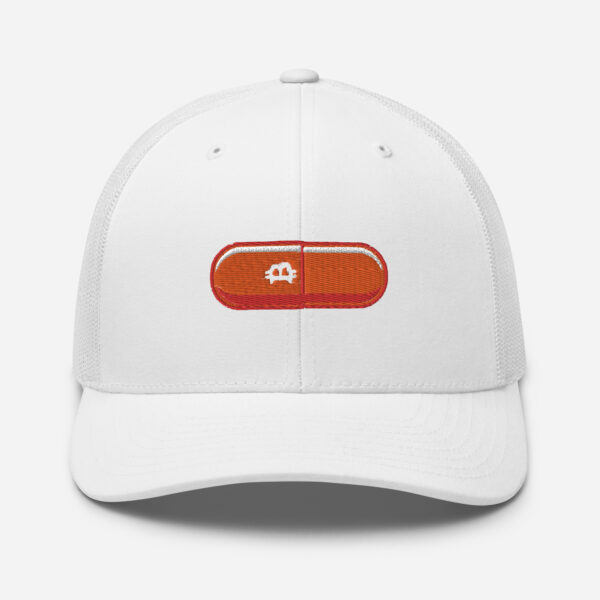 Orange Pill Trucker Cap