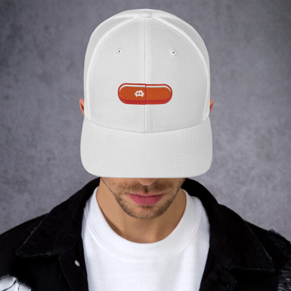 Orange Pill Trucker Cap - Image 5