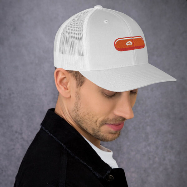 Orange Pill Trucker Cap - Image 7