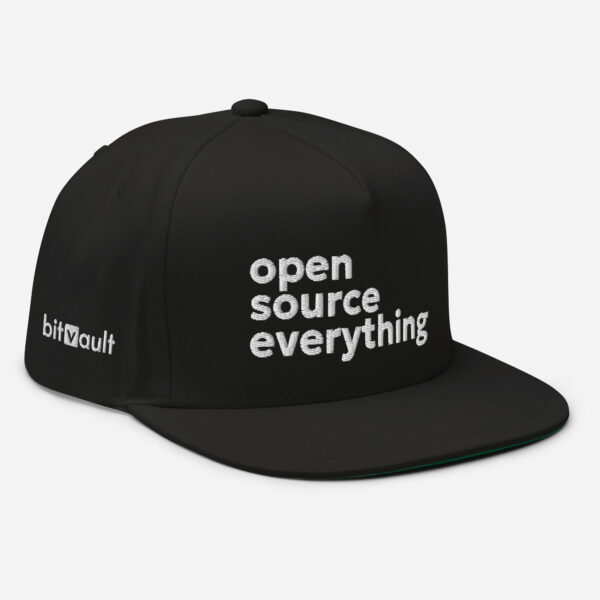 Open Source Everything Flat Bill Cap - Bitvault Collection - Image 6