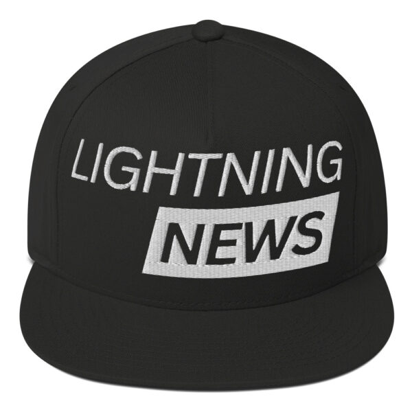 Lightning News Flat Bill Cap - Image 9