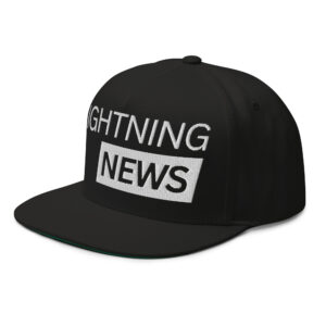 Lightning News Flat Bill Cap