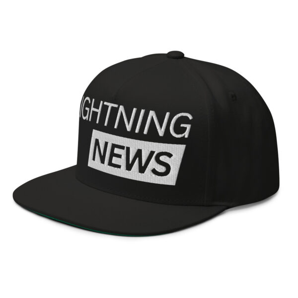 Lightning News Flat Bill Cap