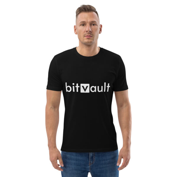 Bitvault unisex 100% organic cotton t-shirt with QR Code - Image 9