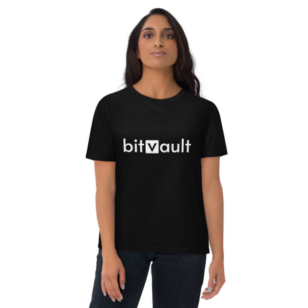 Bitvault unisex 100% organic cotton t-shirt with QR Code - Image 7