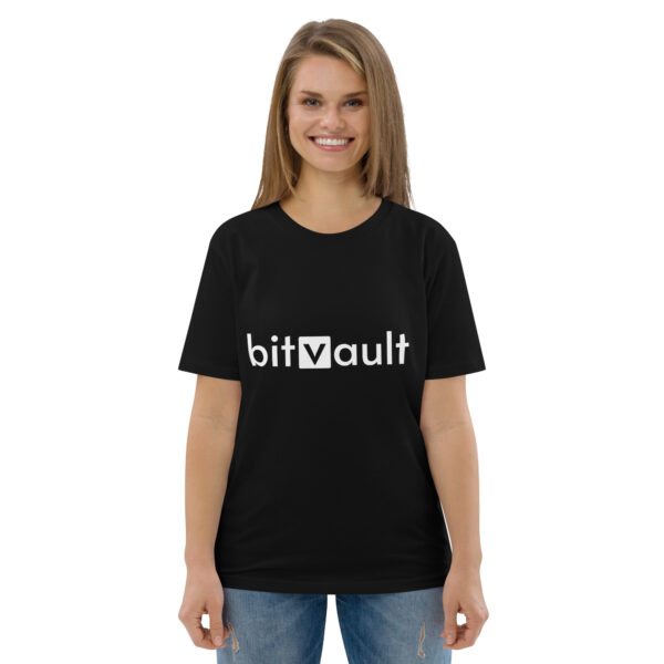 Bitvault unisex 100% organic cotton t-shirt with QR Code - Image 10