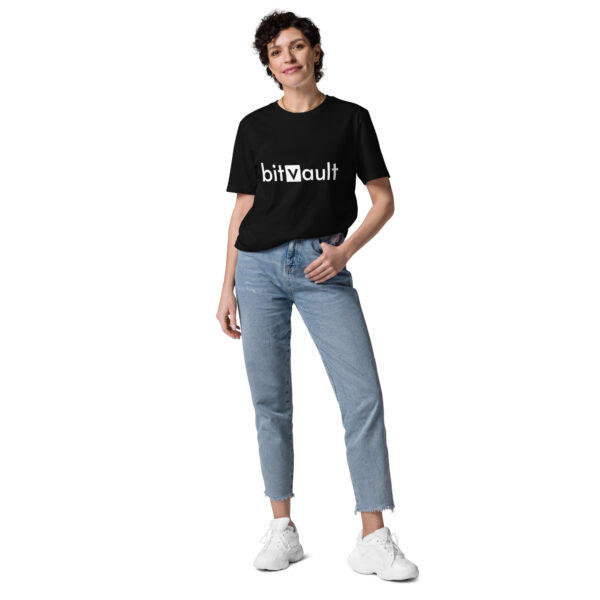 Bitvault unisex 100% organic cotton t-shirt with QR Code - Image 12