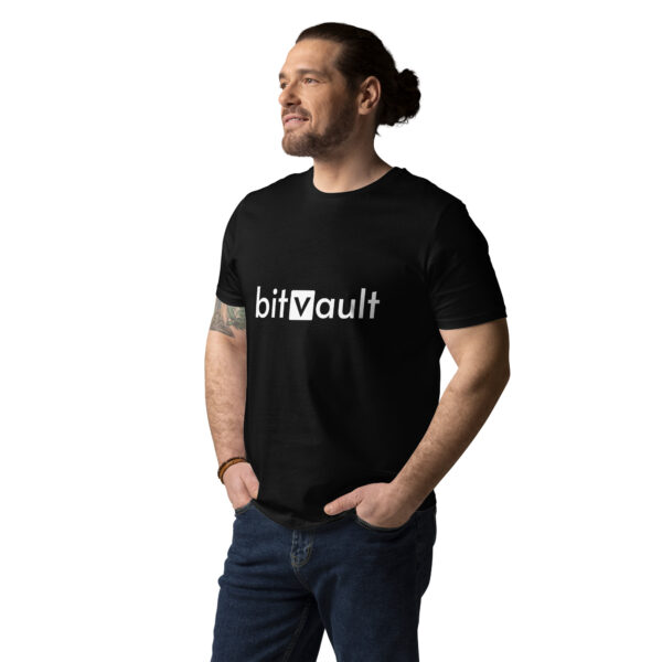 Bitvault unisex 100% organic cotton t-shirt with QR Code - Image 14