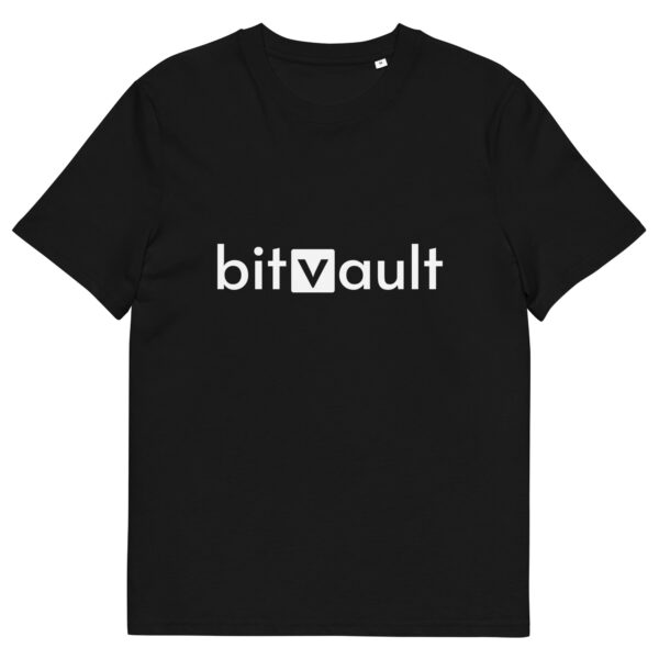 Bitvault unisex 100% organic cotton t-shirt with QR Code - Image 15
