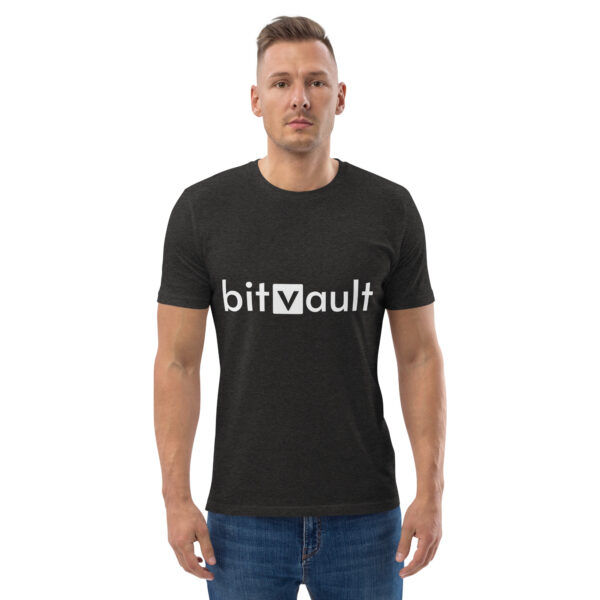 Bitvault unisex 100% organic cotton t-shirt with QR Code - Image 23