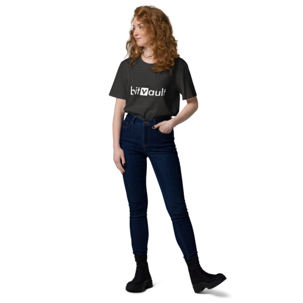 Bitvault unisex 100% organic cotton t-shirt with QR Code - Image 24
