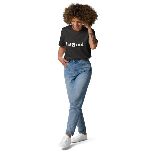 Bitvault unisex 100% organic cotton t-shirt with QR Code - Image 25