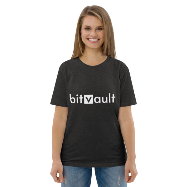 Bitvault unisex 100% organic cotton t-shirt with QR Code - Image 26