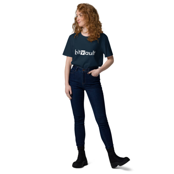 Bitvault unisex 100% organic cotton t-shirt with QR Code - Image 19