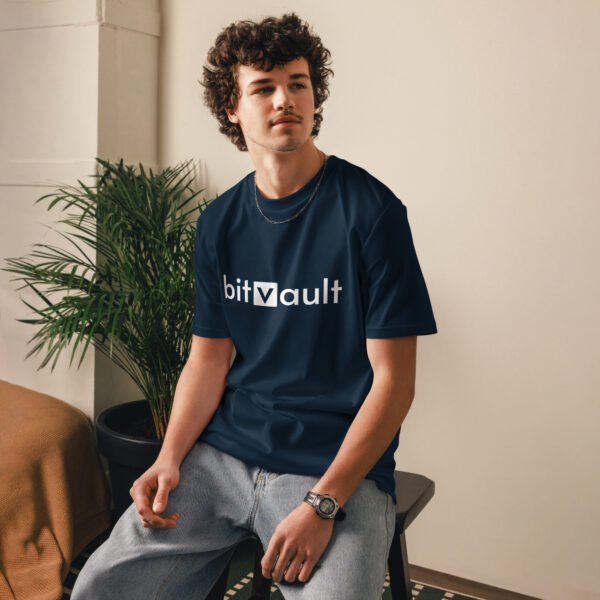 Bitvault unisex 100% organic cotton t-shirt with QR Code - Image 16