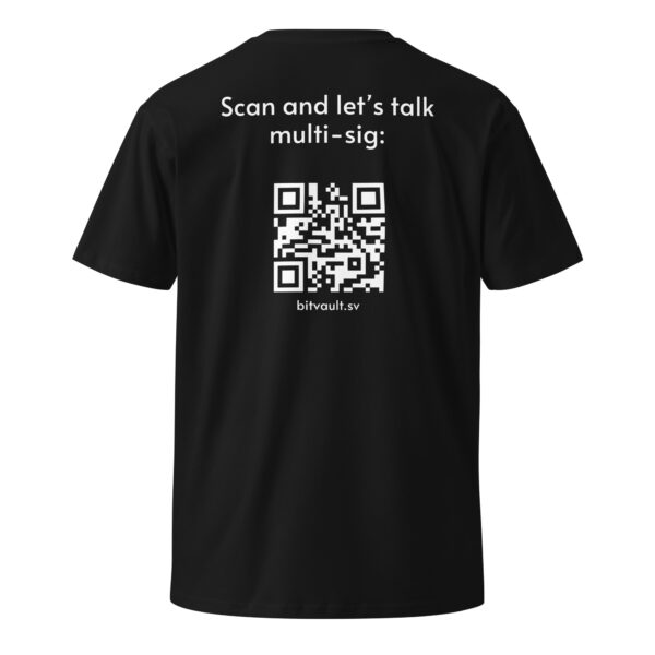 Bitvault shirt with QR code - 100% cotton t-shirt - Image 2