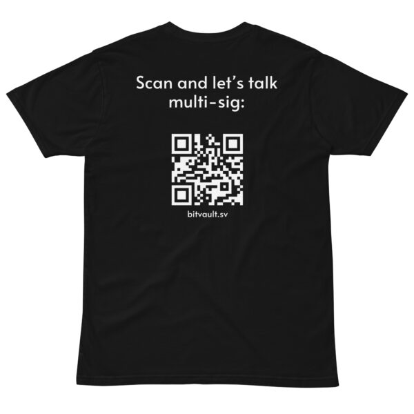 Bitvault shirt with QR code - 100% cotton t-shirt - Image 6