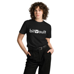 Bitvault shirt with QR code - 100% cotton t-shirt