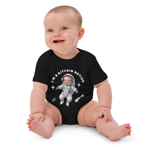 I'm A Bitcoin Native - 100% Organic cotton baby bodysuit - Image 2