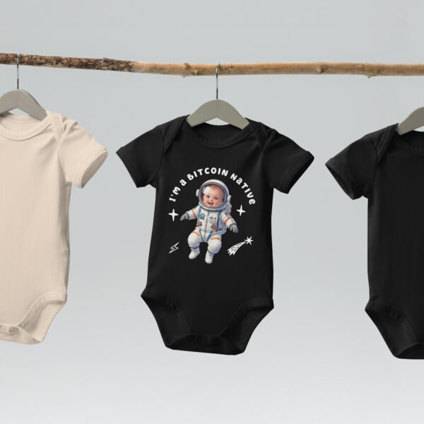 I'm A Bitcoin Native - 100% Organic cotton baby bodysuit - Image 4
